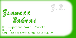 zsanett makrai business card